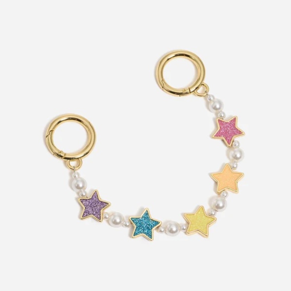 Stoney Clover Lane x Park & Beach  Multicolor Star pearl bag charm